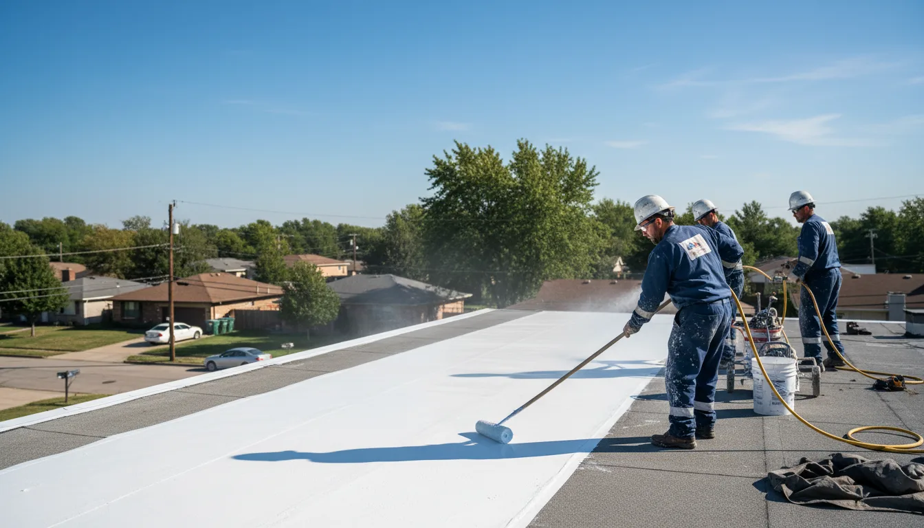 Commercial roof coating in Bridgeport, MI near me